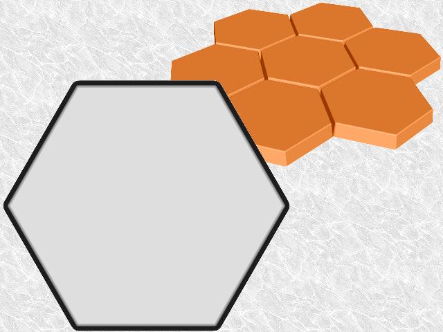 Hexagon Contractor-grade Stepping Stone—Design view