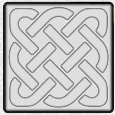 Celtic knot stepping stone mold  Stepping stone molds, Concrete stepping  stones, Decorative stepping stones