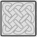 Stepping Stone Mold 023 - Square - Celtic Knot